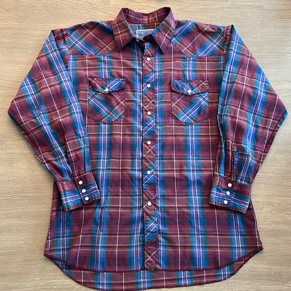Vintage Pearl Snap Western Shirt